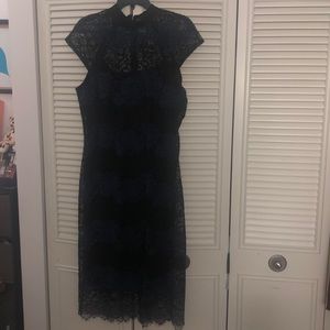 Below knee Eva Mendes dress